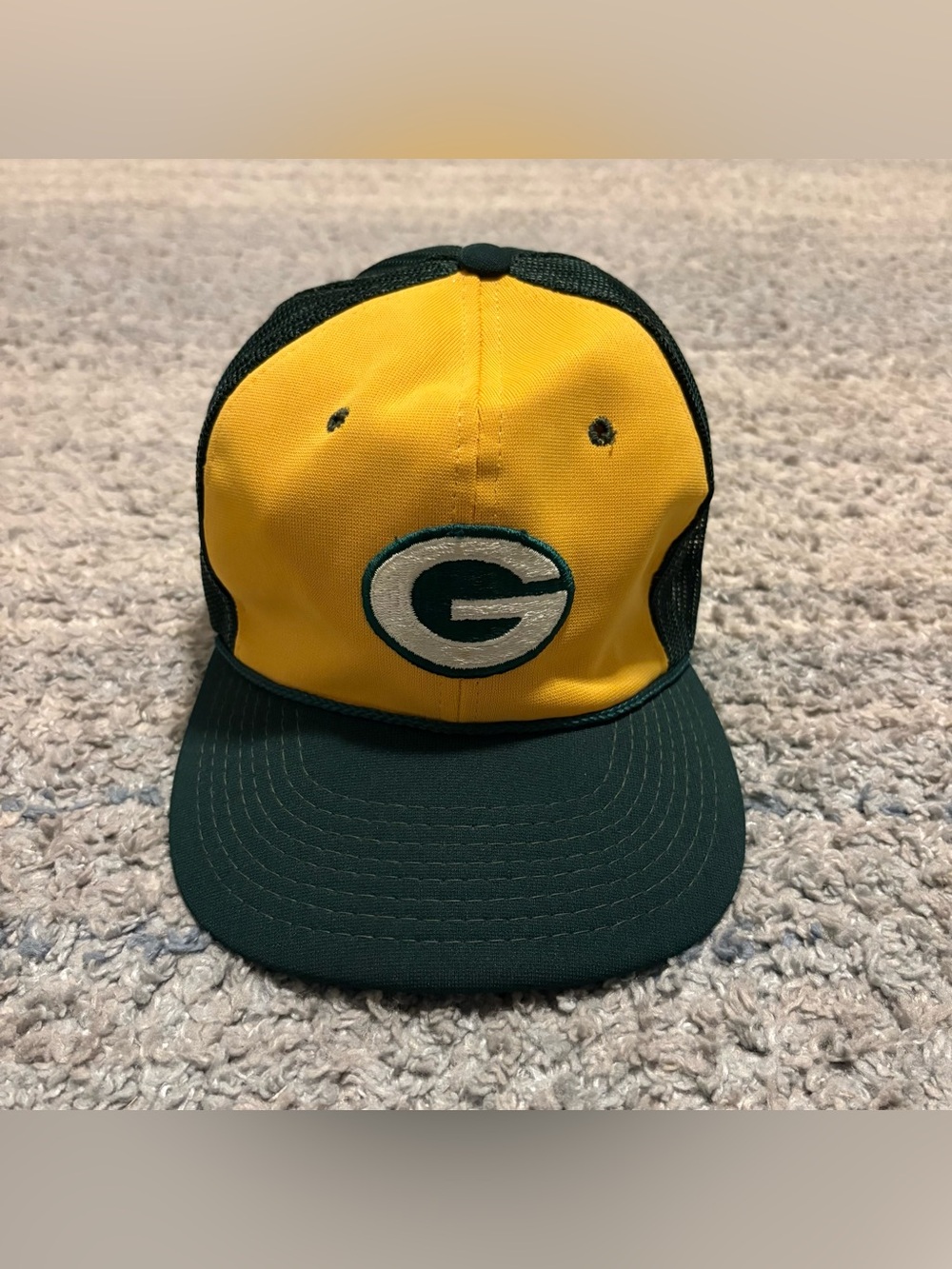 Vintage 80s Green Bay Packers Sports Specialties Mesh Snapback Hat